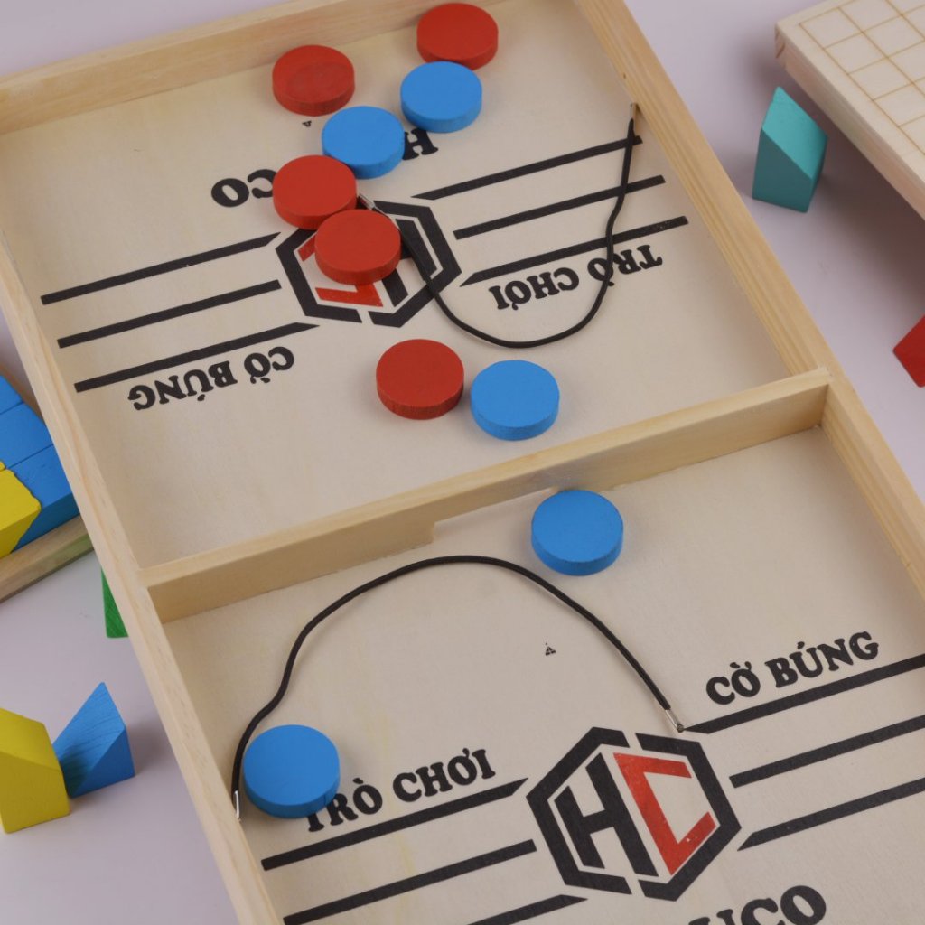 Đồ Chơi Bóng Đá Bàn Bằng Gỗ - Cờ Búng Xuyên Lỗ - Board Game Giải Trí Cực Hấp Dẫn DC39
