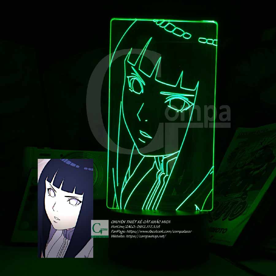[ẢNH SHOP TỰ CHỤP] Đèn Ngủ Naruto Hyuga Hinata Type 01 ANAR0901 16 MÀU TÙY CHỈNH