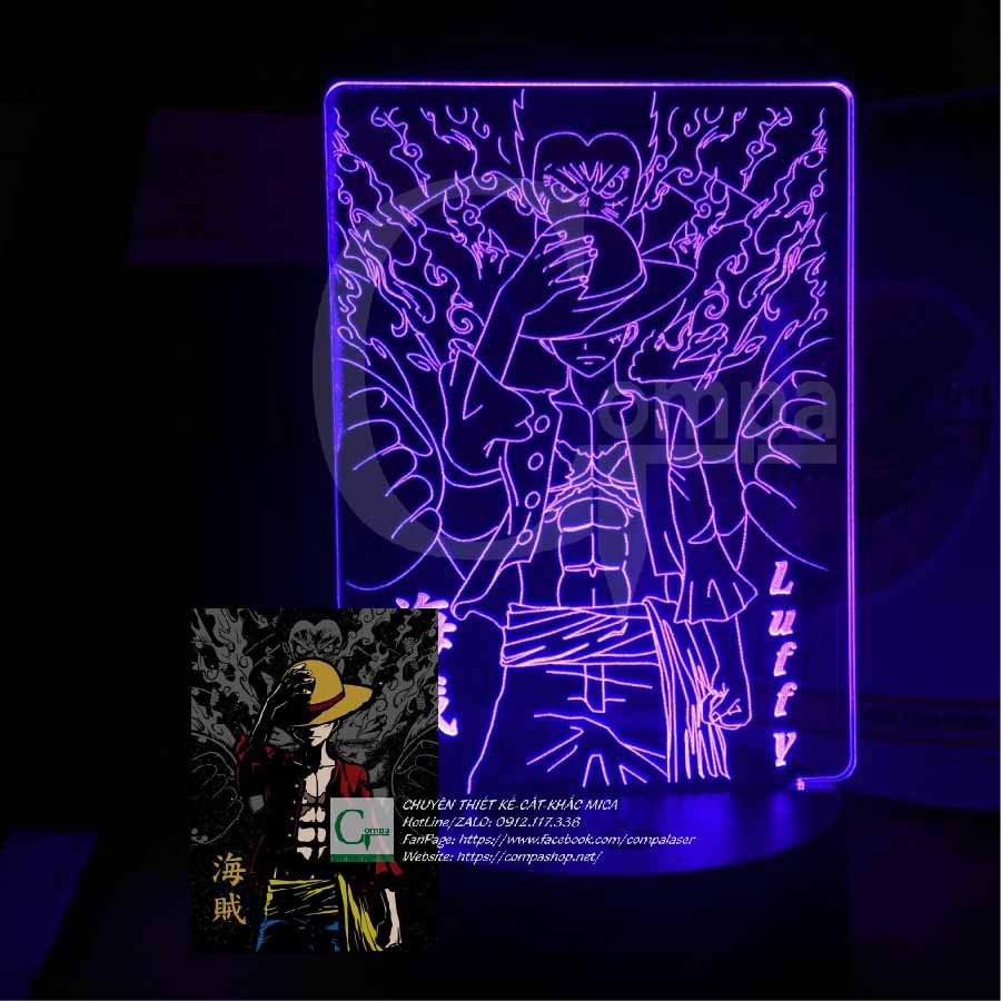 [ẢNH SHOP TỰ CHỤP] Đèn Ngủ One Piece Luffy Type 02, quà tặng độc đáo, đèn led 3d anime