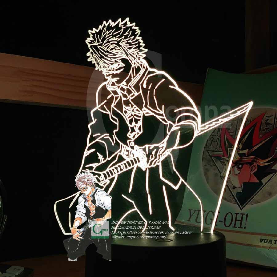 [ĐÈN NGỦ THẾ HỆ MỚI] Đèn Ngủ Kimetsu no Yaiba Phong Trụ Shinazugawa Sanemi Type 03