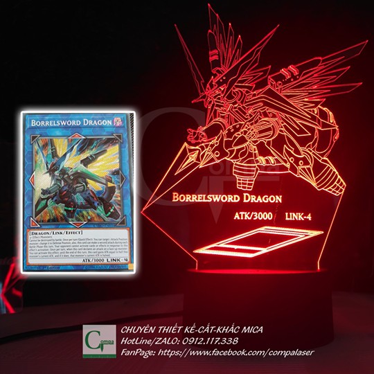 Đèn ngủ Yugi-Oh Borrelsword Dragon Type 01