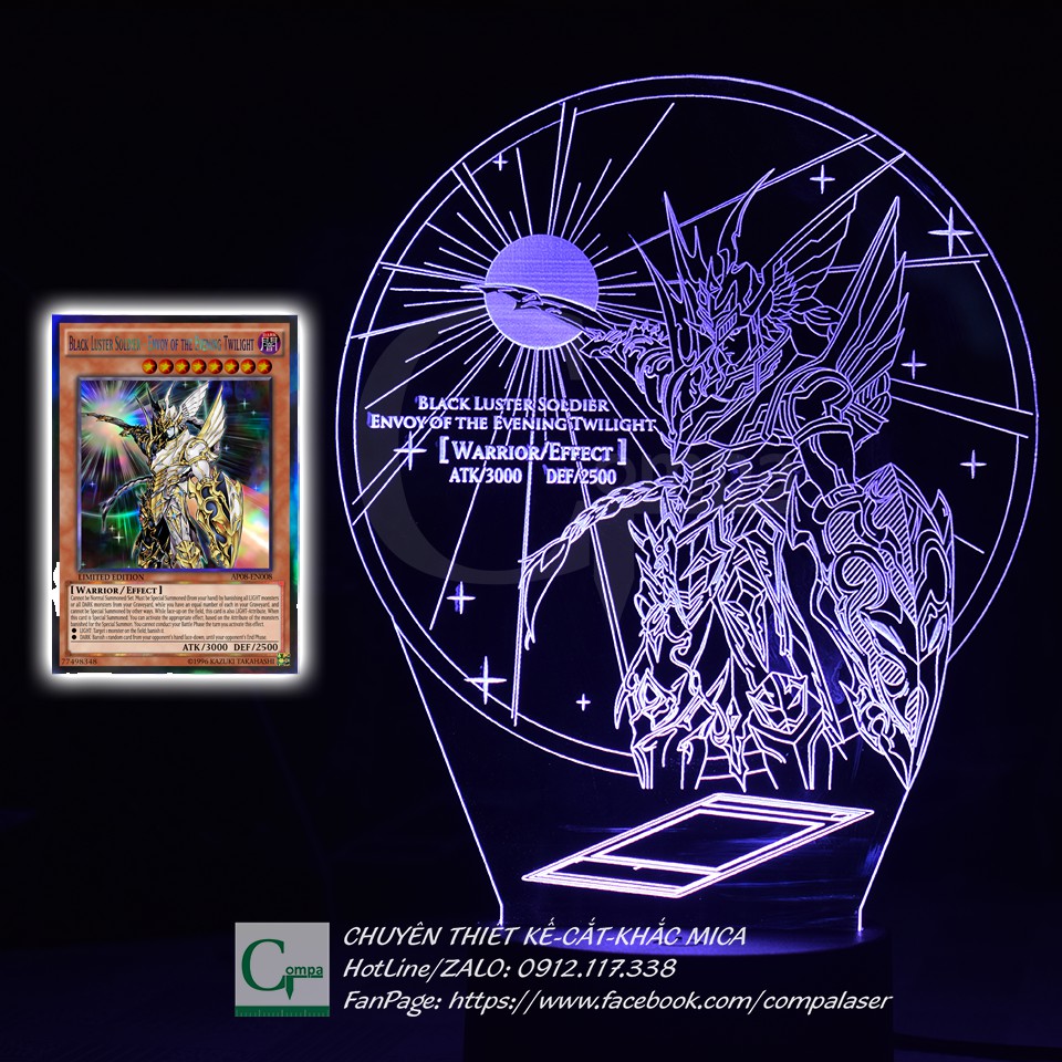 Đèn Ngủ Yugi-Oh Black Luster Solidier Envoy Of The Evening Twilight Type 02