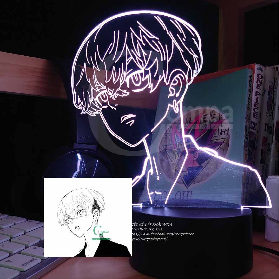[QUÀ ANIME HOT] Đèn Ngủ Tokyo Revengers Chifuyu Matsuno Type 01 ATKR0401 16 màu tùy chỉnh
