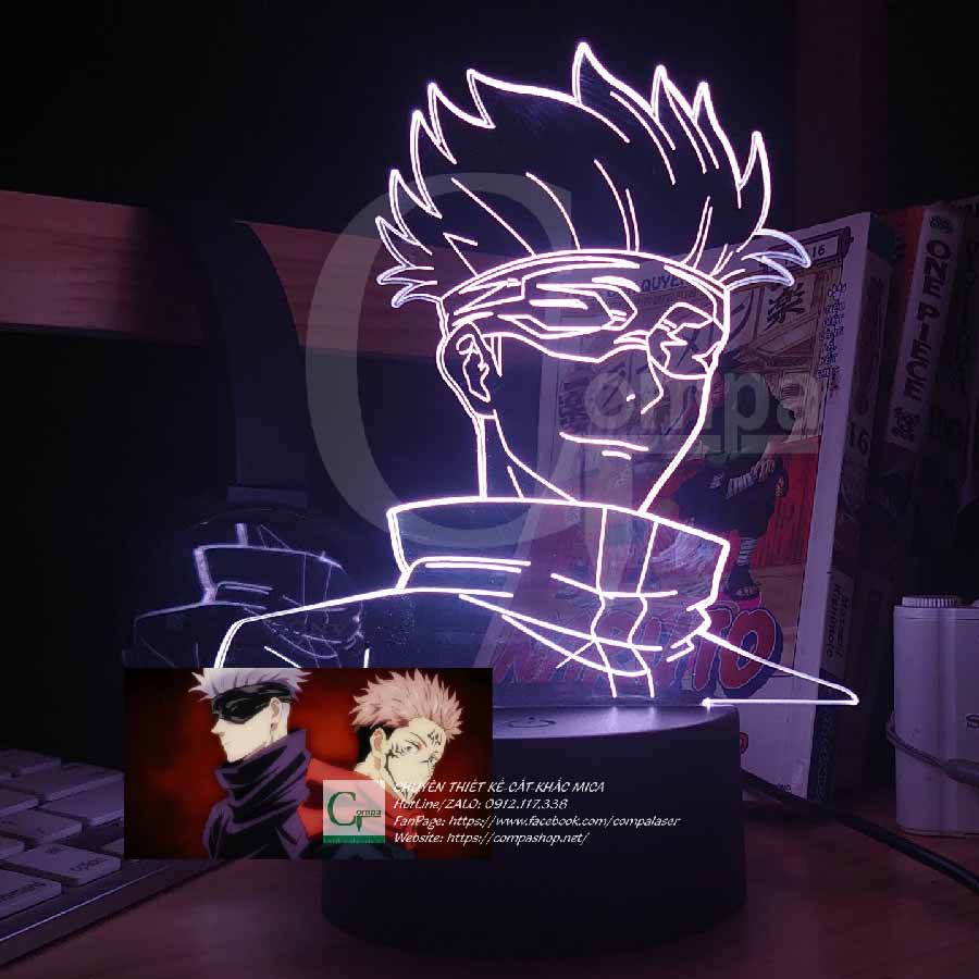 [ẢNH SHOP CHỤP] Đèn Ngủ Jujutsu Kaisen Satoru Gojo Type 19 AJKN0119 16 màu tùy chỉnh COMPASHOP