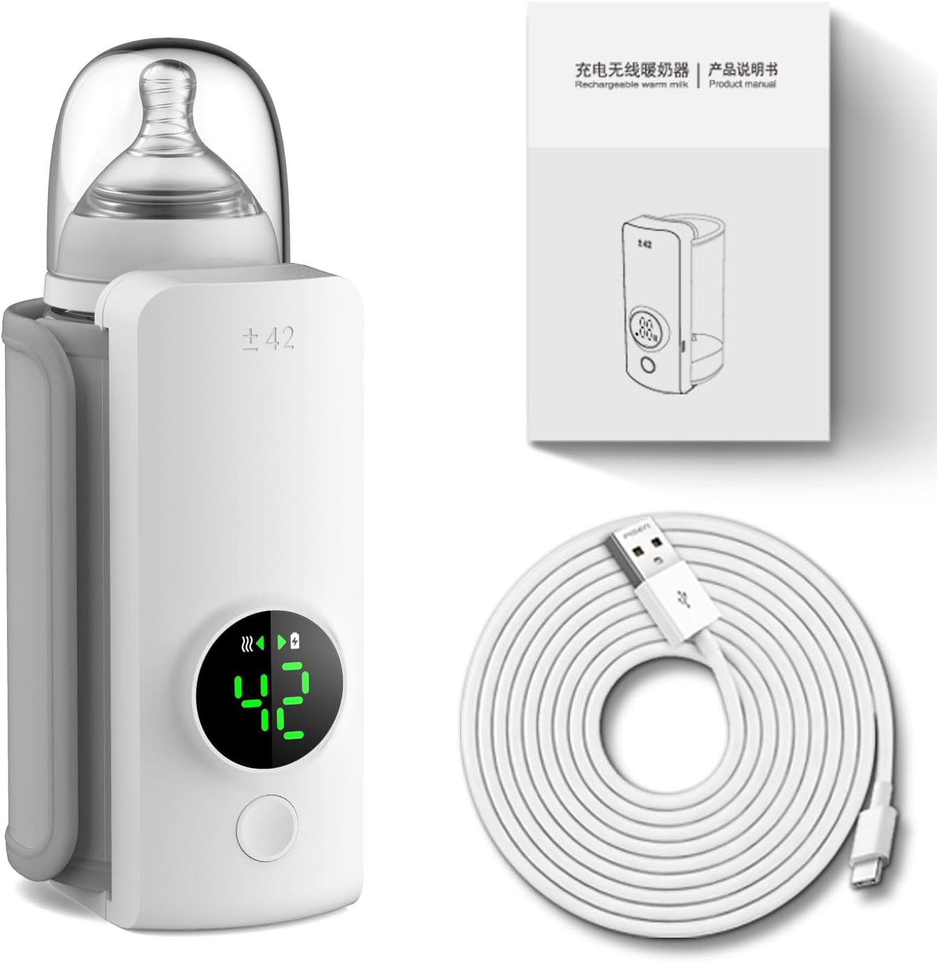 Túi Ủ Bình Sữa Thông Minh Cao Cấp Drink Warmer Thông Minh Sạc USB Tiện Lợi Phù Hợp Nhiều Loại Bình