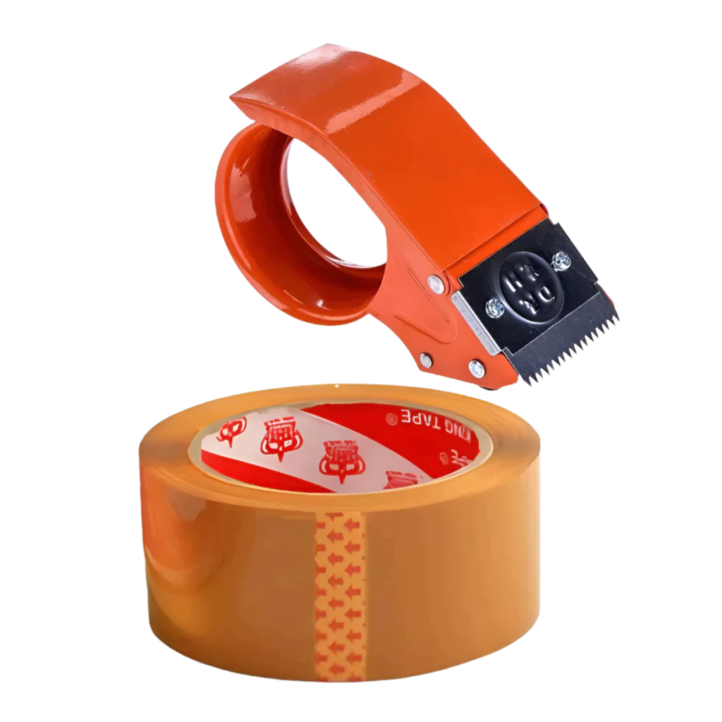 Cuộn Băng Keo Dính Vàng Đục Đóng Hàng Cao Cấp 200 Yard – Siêu Dính, Lõi Siêu Mỏng Khó Đứt Vỡ | GigaMax Home