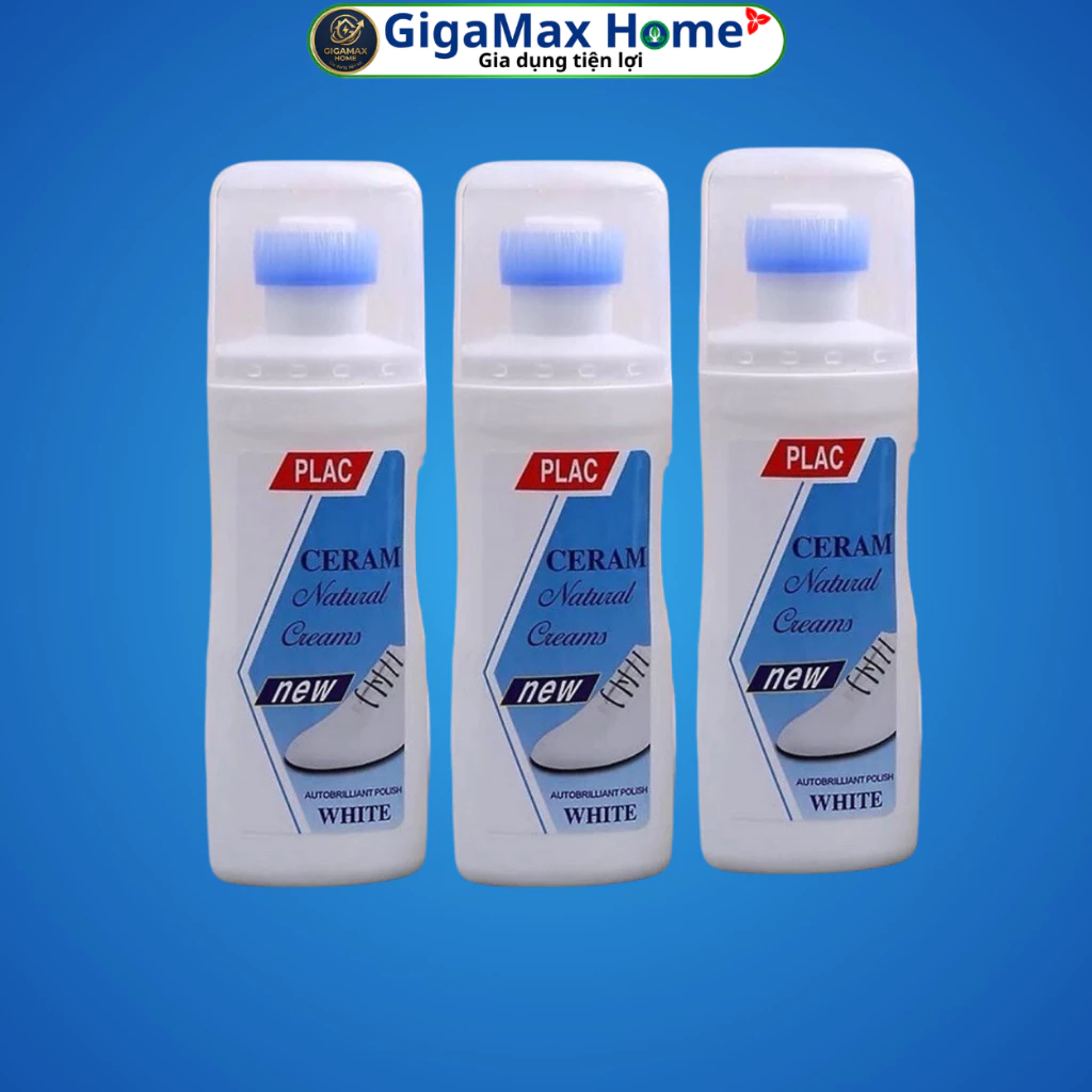 Chai Tẩy Trắng Giày Plac Cream White 100ml – Lọ Nước Vệ Sinh, Tẩy Ố Vàng Giày Dép, Túi Xách Siêu Tốc | GigaMax